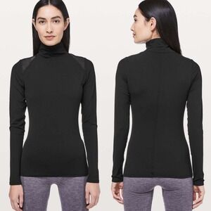 Lululemon Ethereal Mock Neck Turtleneck Lightweight Sweater Womens Size 8 W3BLHS